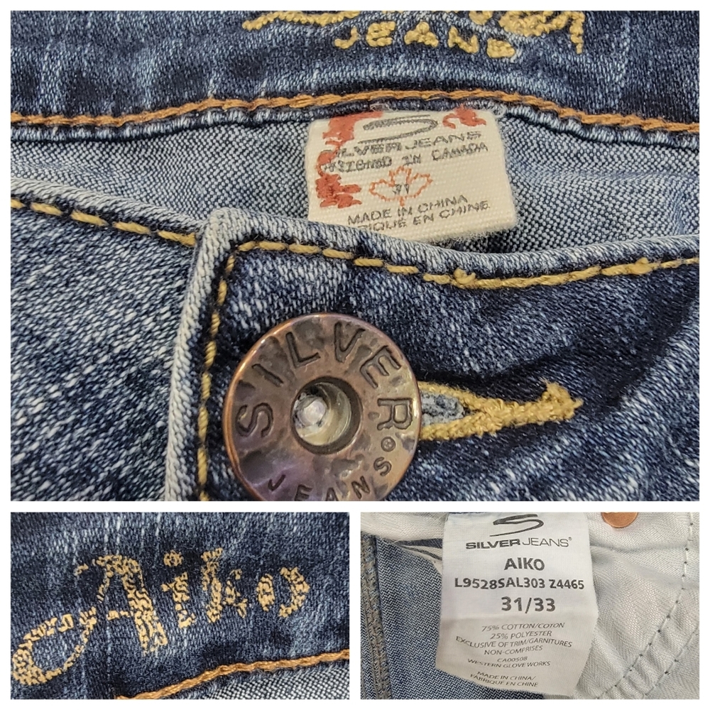 Silver Aiko Bootcut Jeans Blue Denim Y2K Festival Cowgirl Low Rise Women… - Picture 13 of 15